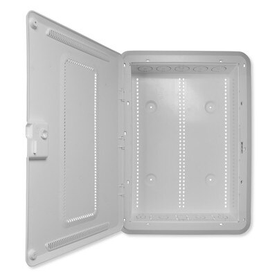 On-Q/Legrand Plastic Enclosure With Hinged Door and Trim, 20 In.
